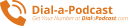 Dial-a-Podcast logo, wide version